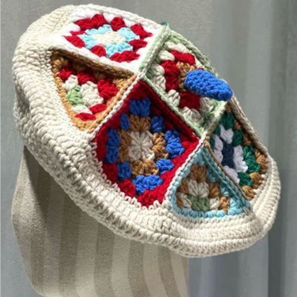 Hand Crocheted Beret Hat